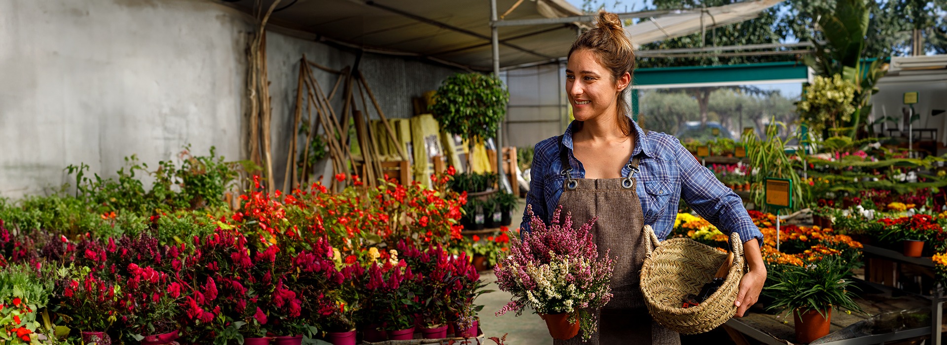 Woman gardening