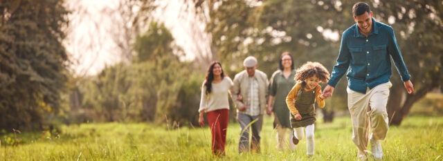 Family walking