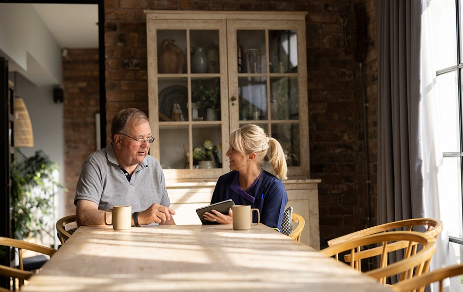 Nurse and patient - Sue and Paul D